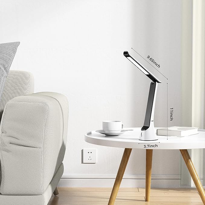 Light Therapy Lamp, 10000 LUX UV-Free LED Sunlight, Full Spectrum Mood Light With Touch Control and Night Light Function for Work, Office, Home - White - Bloomnest