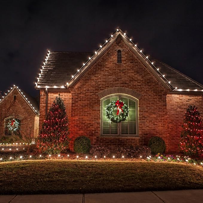 Meconard C7 Led Replacement Christmas Light Bulbs, C7 Shatterproof Led Bulbs for Christmas Indoor Outdoor String Lights, E12 Candelabra Base, Commercial Grade Holiday Bulbs, Warm White, 50 Pack - Bloomnest