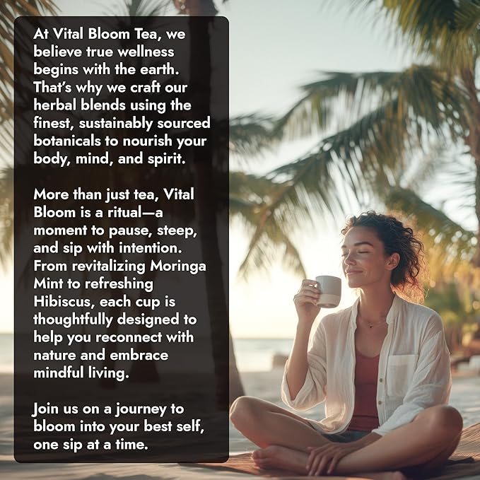 Vital Bloom Black Tea, 120 Count Tea Bags, Smooth, Flavourful, and Robust, Enjoy Hot or Cold Brew, Bleach Free Tea Bags, Non GMO (Free Bamboo Tongs Included) - Bloomnest