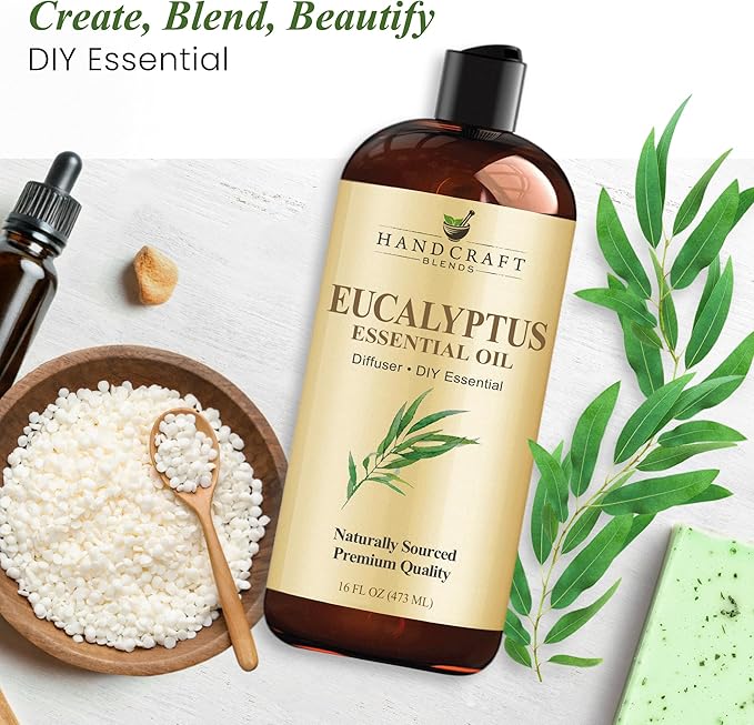 Handcraft Blends Eucalyptus Essential Oil - Huge 16 Fl Oz - for Candle Making, Soap Making, Diffusers, and Aromatherapy - Bloomnest
