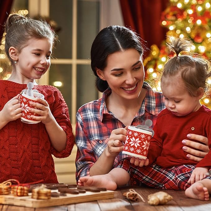 2 Pieces Tea Infuser for Loose Tea Cute Fine Mesh Tea Strainer Stainless Steel Tea Filter Ball Tea Diffuser Steeper for Teacups Teapots (Brown, Gray)