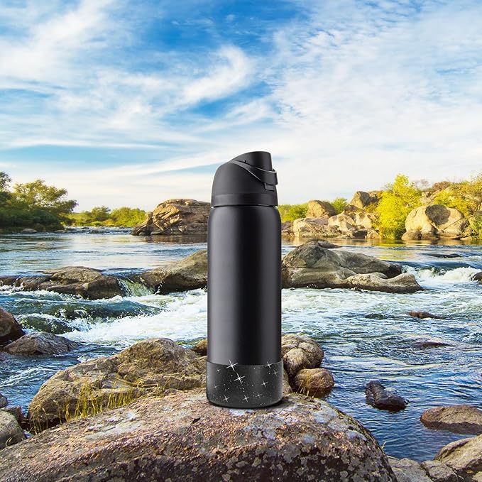 Silicone Boot for Owala Water Bottle 24 oz 32 oz 40 oz, Anti-Slip Protective Sleeve for FreeSip/Twist/Flip Stainless Steel Water Bottles Accessories BEONSKY