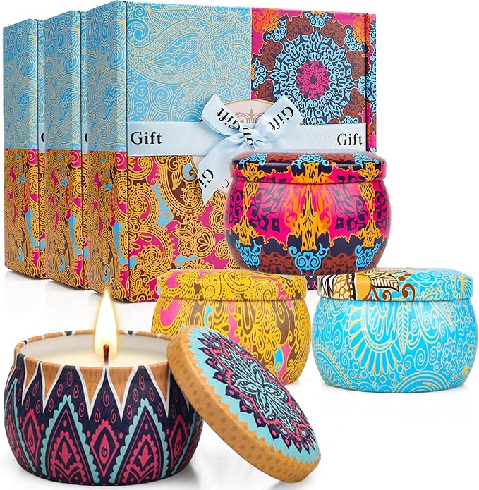 12 Pack Citronella Candles Outdoor - 52.8 Oz Soy Wax Candle Set, 360 Hour Long Lasting Scented Candles for Camping, Garden, Party - Bloomnest