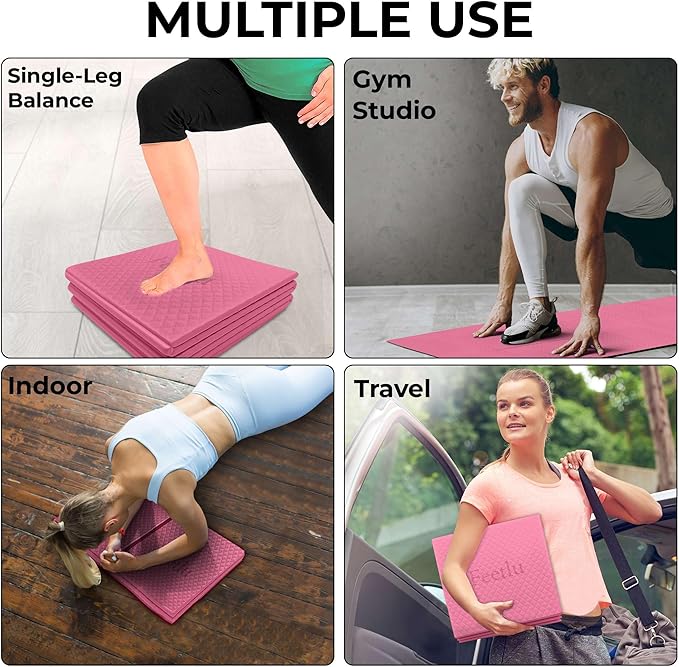 Foldable Yoga Mat, 6mm Thick, Lightweight, Anti-Slip, and Easy to Store โ Perfect for Travel, Yoga, Pilates, Home Workouts, and Floor Exercises - Bloomnest