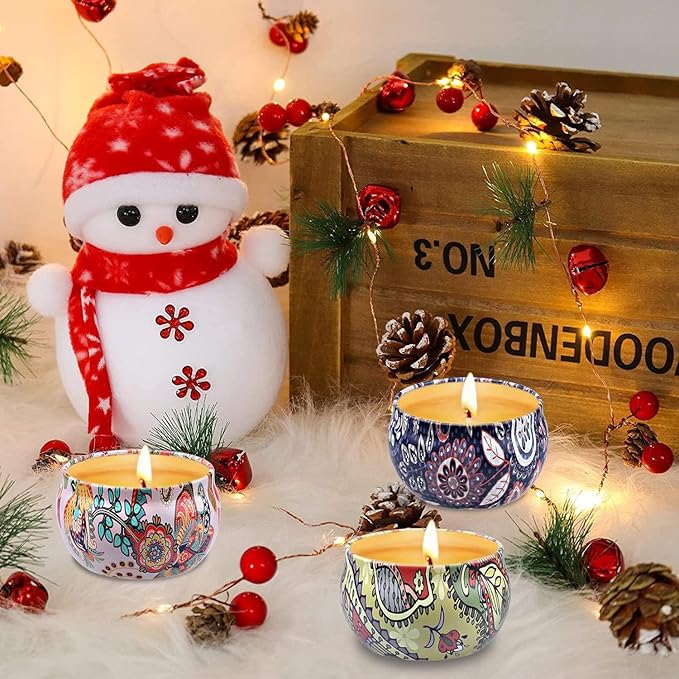 Scented Candles Gift Set for Women, 9 Pack Aromatherapy Candles for Home Scented, 180 Hour Long Lasting Soy Candle Lavender Candle Valentine's Day Birthday Chrismas Gifts for Women Bath Spa Yoga - Bloomnest