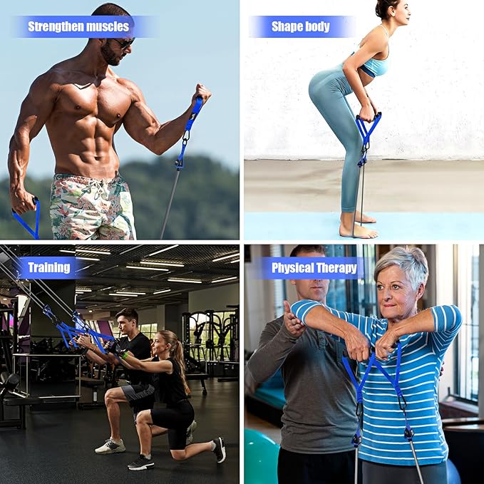 HPYGN Heavy Resistance Bands, 300LBS Exercise Bands for Working Out, Fitness Bands with Handles, Workout Bands for Men, Weight Bands Set for Muscle Training, Strength, Slim, Yoga, Home Gym Equipment - Bloomnest