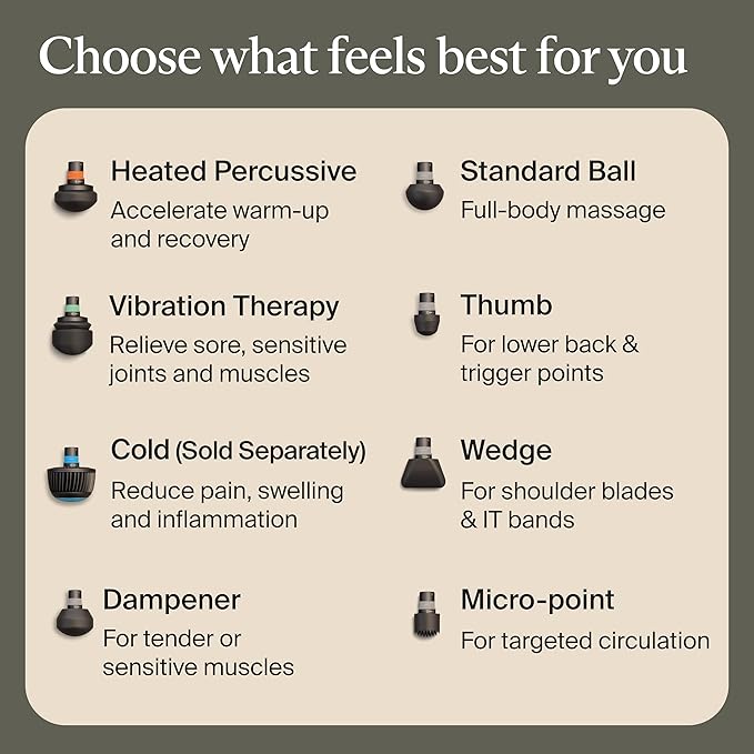 Therabody Theragun PRO Plus - 6-in-1 Deep Tissue Percussion Massage Gun, Handheld Personal Massager for Full Body Pain Relief & Muscle Tension with Biometric Breathwork, Vibration & Heated Attachments - Bloomnest