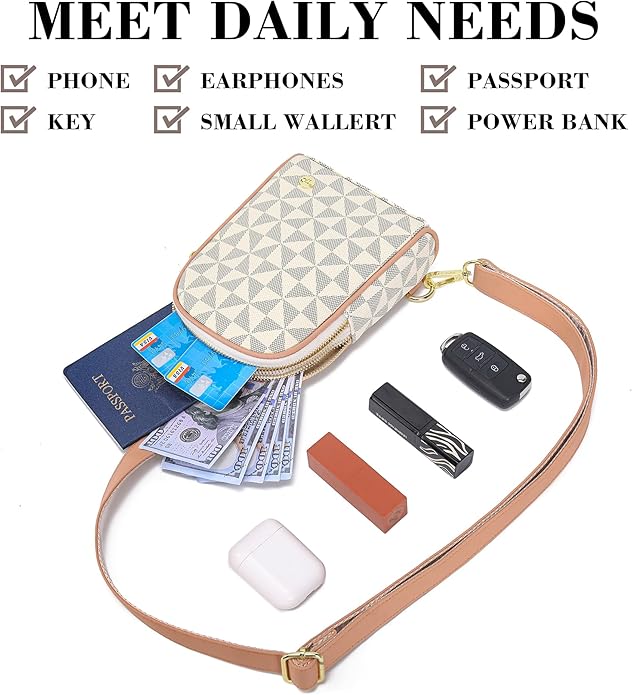 INICAT Small Sling Bag for Women Everyday & Travel Crossbody Bags Lightweight Cross Body Purses Vegan Leather - Bloomnest