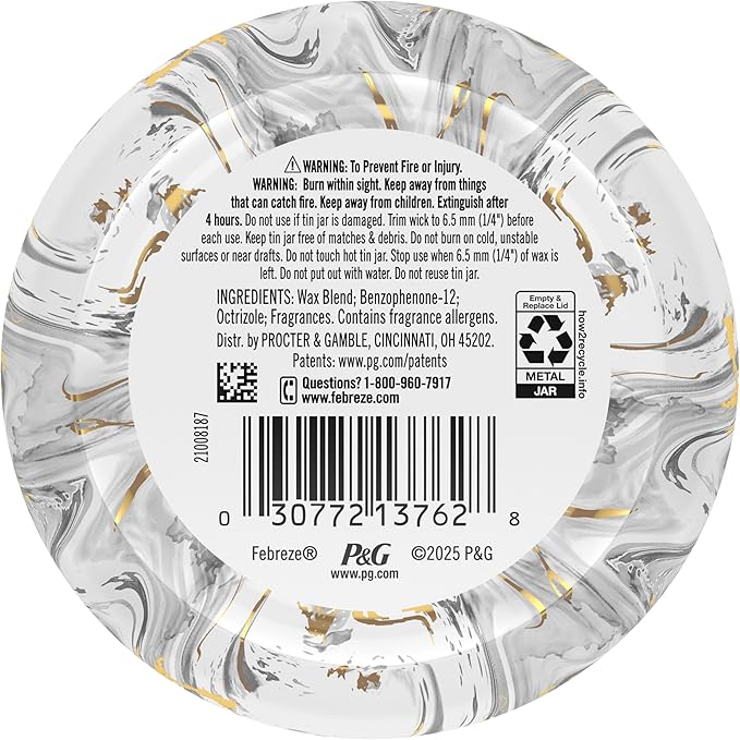 Febreze Scented Candle, Ember Scent, 11 oz 4 Wick Candle, Single Pack - Bloomnest