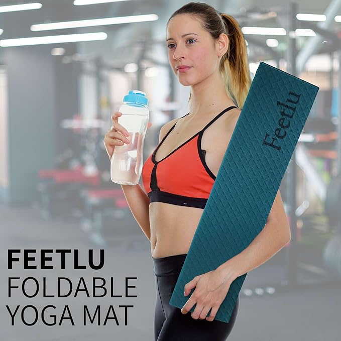 Foldable Yoga Exercise Mat β Lightweight, Anti-Slip, and Easy to Store for Yoga, Pilates, Home Workouts, and Floor Exercises - Bloomnest