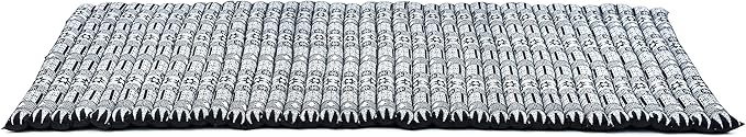 Leewadee - Kapok Roll Mat – Handcrafted Folding Sleep & Relaxation Mattress from Thailand, Ideal as Guest Bed, Camping Mat, Yoga Mat or Traditional Futon, 75 x 39 inches, Black - Bloomnest