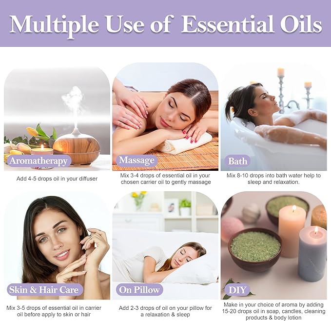 Lavender Essential Oil USDA Certified Organic, 100% Pure Natural Premium Grade, Undiluted- Aromatherapy Diffuser for Calm and Relaxation, Skin Care, Hair Care NirvanaNurture