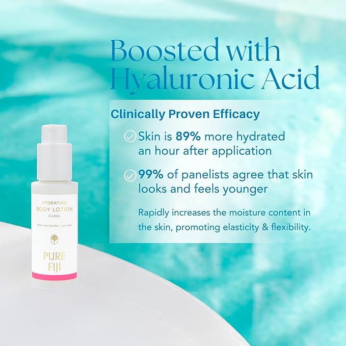 PURE FIJI Hydrating Body Lotion Travel Size, Guava (3oz/90ml) - Bloomnest
