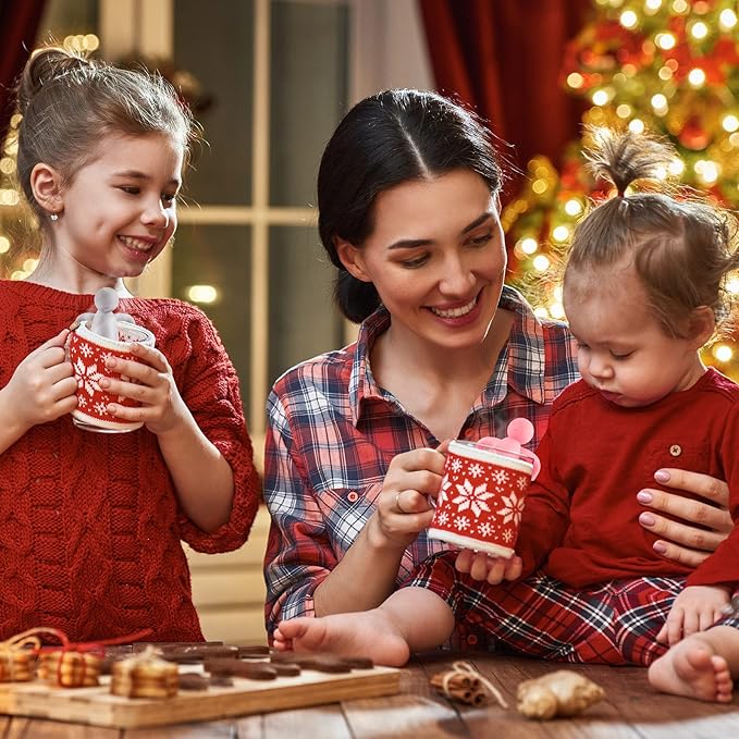 Hicarer 2 Pieces Tea Infuser for Loose Tea Cute Fine Mesh Tea Strainer Stainless Steel Tea Filter Ball Tea Diffuser Steeper for Teacups Teapots, 2 Colors (Pink, Gray)