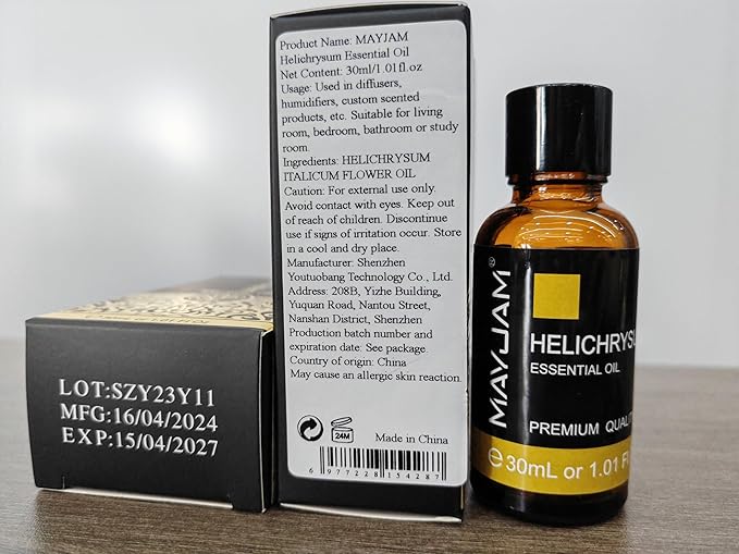 MAYJAM Helichrysum Essential Oil 30ML - 1.01FL.OZ Pure Helichrysum Oil for Soap Candle Making - Essential Oils for Diffusers for Home - Bloomnest
