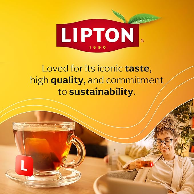 Lipton Peach Paradise Tea Bags, Caffeine Free Tea, Fruit and Herbal Tea, Individually Wrapped, 80 Total tea Bags (20ct - Pack of 4) - Bloomnest