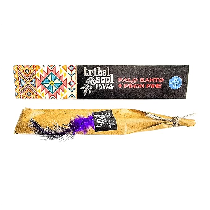 Tribal Soul Incense Smudge Sticks - Premium Incense - 90 Grams (Palo Santo + Pinon Pine) Bloomnest