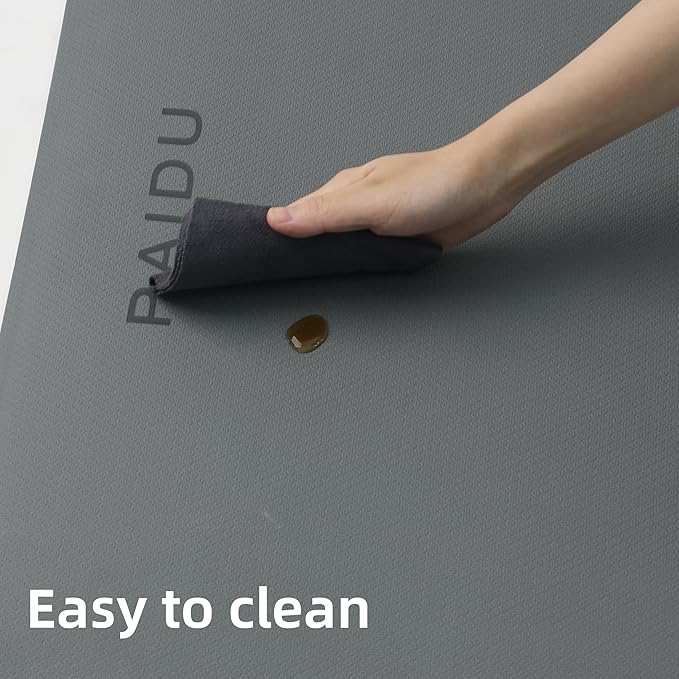 Yoga Mat Non Slip Anti-tear,extra thick-2/5 inch(10MM)High Resiliency Professional POE Yoga Mats for Women Men Kids,72"x24"inch,Workout, Yoga, Pilates and Floor Exercise, with Carrier Strap - Bloomnest
