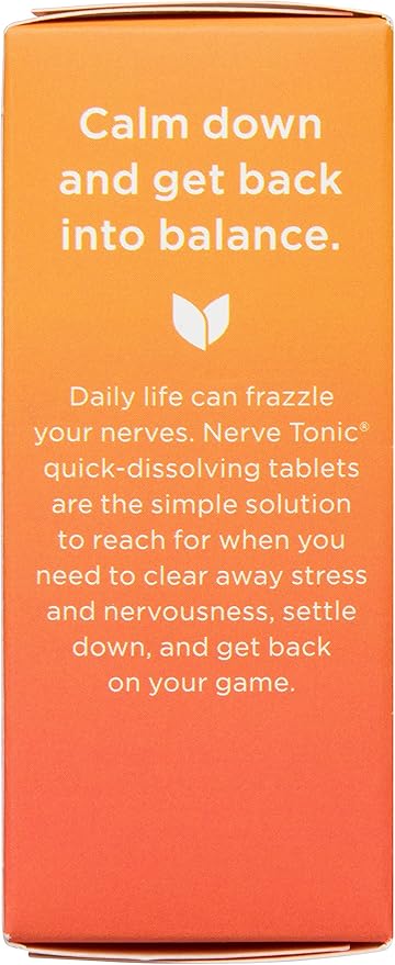 Hyland's Nerve Tonic Stress Relief Tablets, Natural Relief of Restlessness, Nervousness and Irritability Symptoms, Non-Habit Forming, Quick Dissolving Tablets, 50 Count Hylands