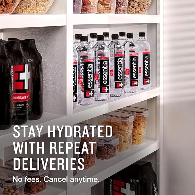 Essentia Water LLC; Ionized Alkaline Bottled Water; 99.9% Pure; 9.5 pH or Higher; Consistent Quality in Every BPA and Phthalate-Free Bottle; 12 Fl Oz (Pack of 12) - Bloomnest