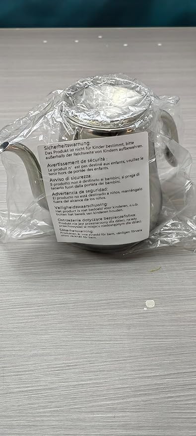 SANQIAHOME Stainless Steel Teapot with strainer Tea Pot With Removable Infuser or filter for Loose Leaf and Tea Bags cold water Pitcher Tea Maker Dishwasher Safe (silver, 1550ml(51Oz))