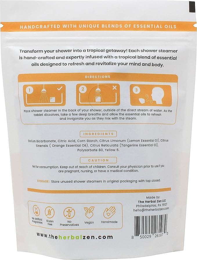 Bulk Shower Steamers with Essential Oils Combo Set by The Herbal Zen (3 Packs of 10 Tablets, Value Set), Bulk Shower Bombs, Relaxation Gift for Women and Men, Birthday Gifts, Mothers Day Gift - Bloomnest
