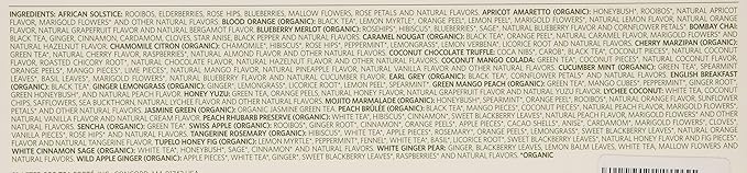 Tea Forte Classic Assortment Single Steeps Loose Leaf Premium Tea Gift Set Sampler, 28 Count Assorted Blends Pre-Portioned Single Serve Pouches, Steeps 12 oz - Bloomnest