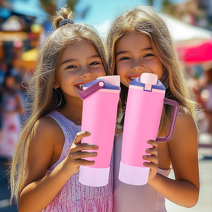 Mity rain 2PCS Protective Silicone Boots for Owala 30oz & 40oz FreeSip Sway Bottles & Tumblers - Accessories for owala, Enhances Stability & Prevents Scratches (Lilac) Mityrain