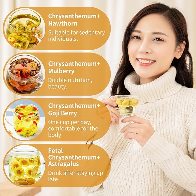 Hee Creek Superior Chinese Chrysanthemum Tea Buds 3.52oz/100g Natural Dried Fetal Chrysanthemum Flower - Tai Ju Herbal Tea Loose Leaf - Non-GMO - Caffeine Free - Aroma & Refreshing 胎菊 菊花茶 - Bloomnest