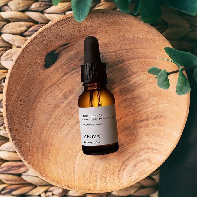 Aromatech Oud Saphir Aroma Essential Oil Blend: Luxury Hotel Inspired Aromatherapy with for Ultrasonic Diffusers & Nebulizers - 0.3 fl oz, 10 mL - Bloomnest