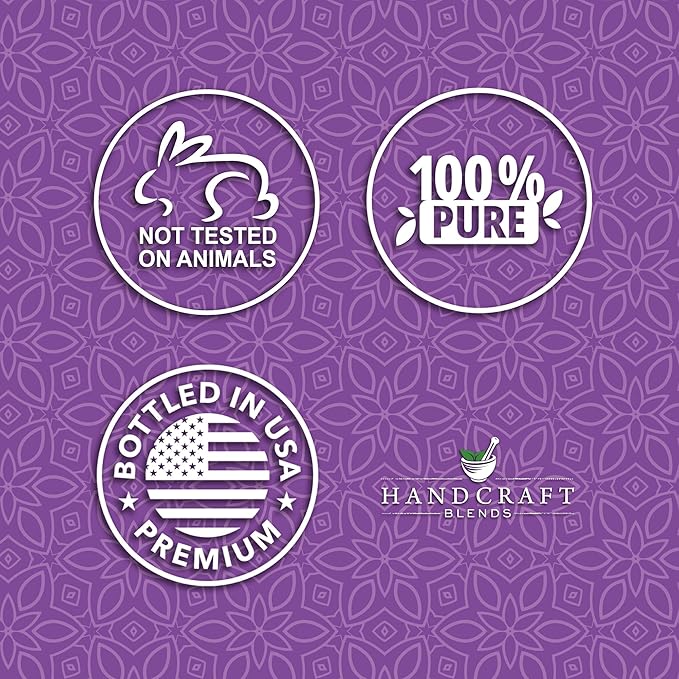 Handcraft Blends Lavender Essential Oil in Glass Bottle – Huge 16 Fl Oz – 100% Pure and Natural – Premium Grade Oil for Diffuser and Aromatherapy, Skin, Massage, Candle and Soap Making Fragrance - Bloomnest