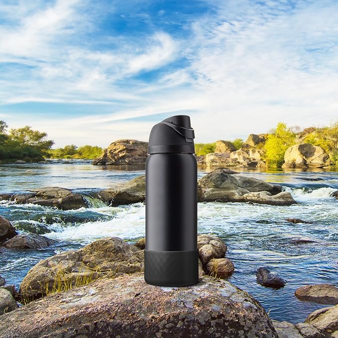 Silicone Boot for Owala Water Bottle 24 oz 32 oz 40 oz, Anti-Slip Protective Sleeve for FreeSip/Twist/Flip Stainless Steel Water Bottles Accessories BEONSKY