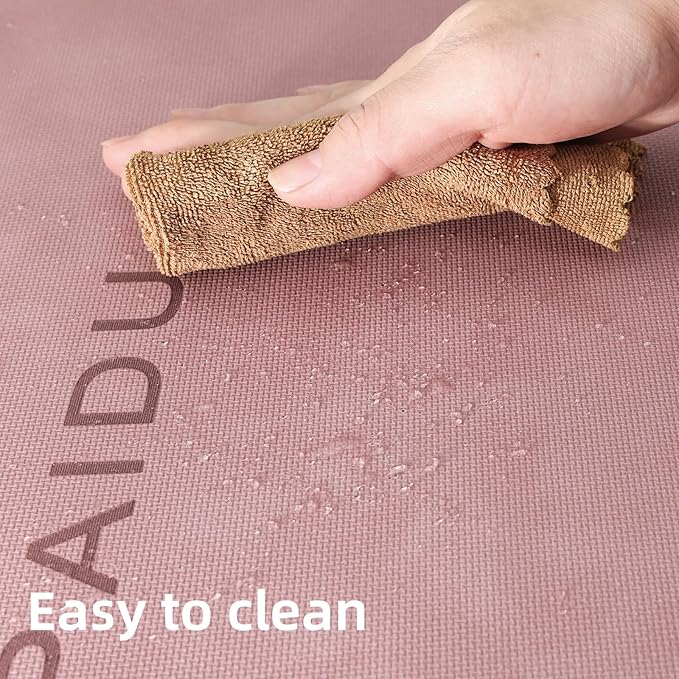 Yoga Mat Non Slip Anti-tear,extra thick-2/5 inch(10MM)High Resiliency Professional POE Yoga Mats for Women Men Kids,72"x24"inch,Workout, Yoga, Pilates and Floor Exercise, with Carrier Strap - Bloomnest
