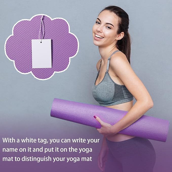 10 Pack Yoga Mats Bulk, 68'' x 24'' x 4mm Thick Yoga Mats for Kids and Adult Gym Mats Bundle Latex Free Exercise Mats with Non Slip Texture for Outdoor Yoga, Pilates or Workout - Bloomnest