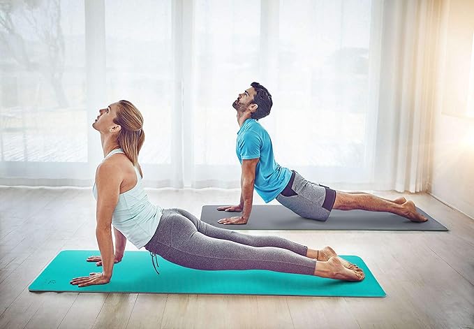 Ewedoos Eco Friendly Yoga Mat Thick TPE Yoga Mat Non Slip Yoga Mats Anti-tear Exercise Workout Mat for Women Men Kids Yoga, Pilates and Fitness - Bloomnest