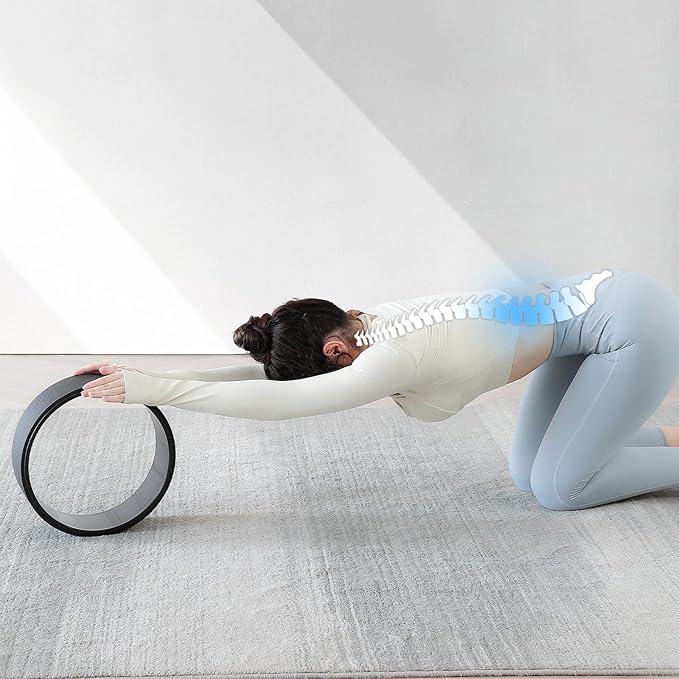Back Roller, Foam Roller for Neck & Back Pain Relief, Yoga Wheel for Deep Tissue Muscle Massage, High Density Foam Tool for Physical Therapy, Stretching & Exercise(3 Pack) - Bloomnest