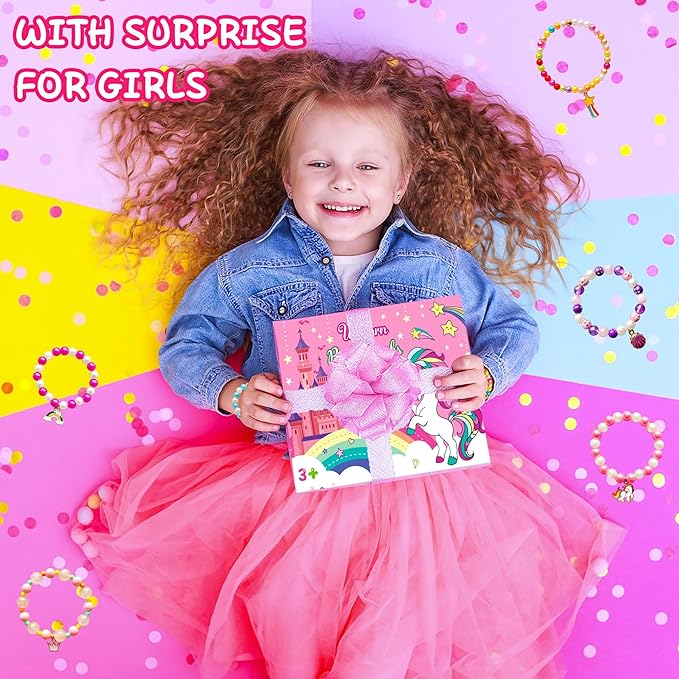 Unicorn Bath Bombs for Kids Girls 3 4 5 6 7 8 Years Old Birthday Gift for Girls Bath Bombs with Toys Surprise Jewelry Inside for Kids Toddler Girl Birthday Christmas Gifts Easter Basket Stuffers - Bloomnest