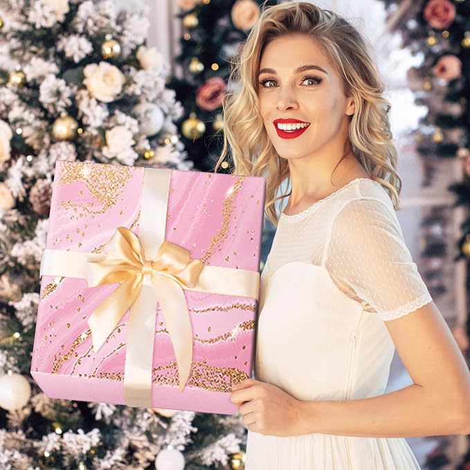 Valentines Day Gifts for Her Wife Girlfriend Women, Self Care Get Well Soon Gifts, Luxury Rose Spa Bath Gift Basket - Unique Birthday Christmas Mothers Day for Mom Grandma Daughter