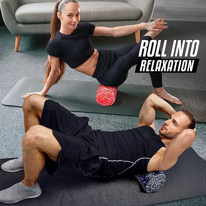Yes4All High-Density EPP Round Back Roller Foam, Exercise Foam Roller for Yoga, Pilates & Stretching - 12, 18, 24, 36 inch - Bloomnest