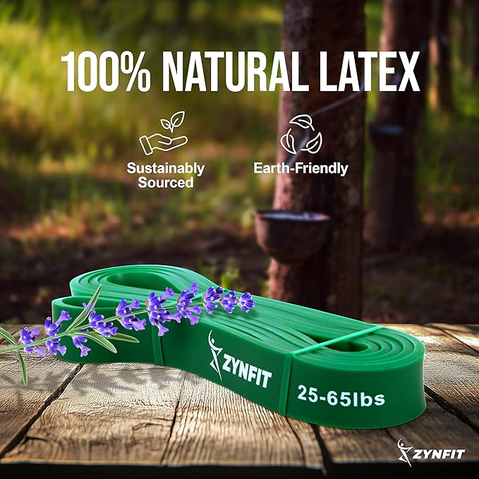 100% Natural Latex Resistance Bands Set with Door Anchor, 5-Level Pull Up Bands for Working Out, Strength Training & Physical Therapy, Workout Bands for Home Gym - Get Free A.I. Workout Plan - Bloomnest