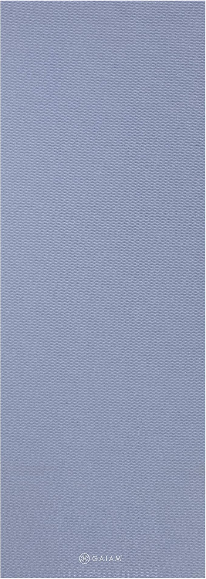Gaiam Yoga Mat - Premium 5mm Solid Thick Non Slip Exercise & Fitness Mat for All Types of Yoga, Pilates & Floor Workouts (68" x 24" x 5mm) - Bloomnest
