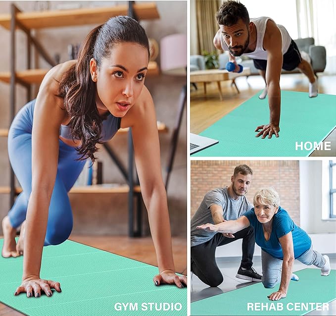 Foldable Yoga Exercise Mat β Lightweight, Anti-Slip, and Easy to Store for Yoga, Pilates, Home Workouts, and Floor Exercises - Bloomnest