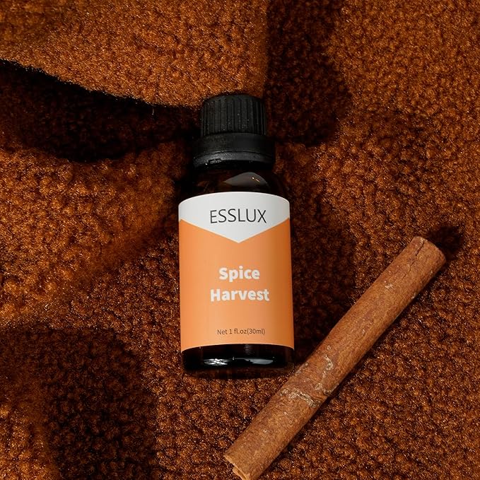 Spice Harvest Fragrance Oil, ESSLUX Aromatherapy Essential Scented Oils for Home for Diffuser, Massage, Soap, Candle Making Scents, Perfume, Humidifier, 30 ml - Bloomnest