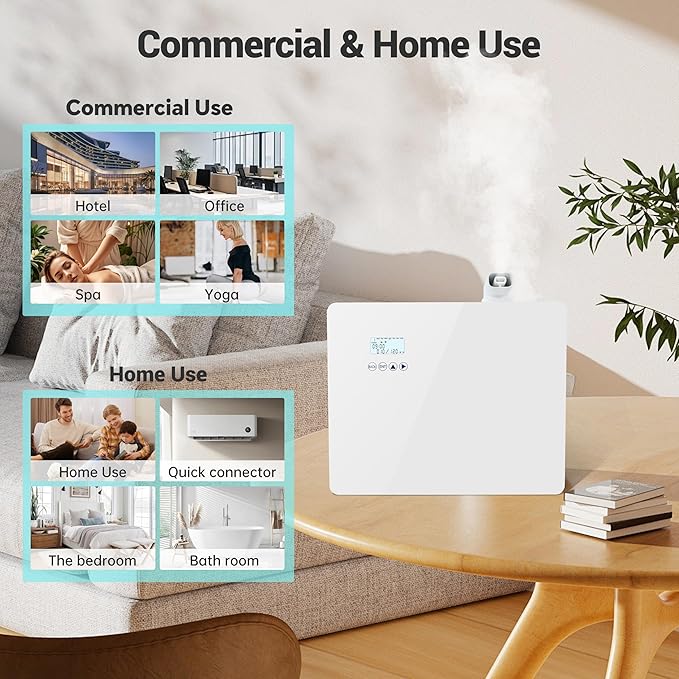 2026 ππ©π π«ππππ ππππ ππͺ.π
π 1000ml Capacity HVAC Waterlesss Essential Oil Diffuser with Wi-Fi Control, Whole House Smart Scent Air Machine, Cold Air Tech for Whole Home, Hotel, Party - Bloomnest