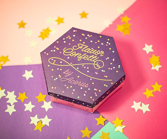ACORUS | Flavor Confetti Tea Assortment | Natural Fruit and Herbal Tea Gift Set | Celebrate with 6 Different Flavors | Large Selection Tea Set | Tea Box For Various Occasions - 60 Tea Bags - Bloomnest