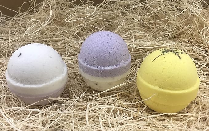 Variety Pack Bath Bombs 2.5 oz. Each Cocoa Butter and Plant-Based Ingredients Support Refugee Employment in USA (Variety 12 Pack) - Bloomnest