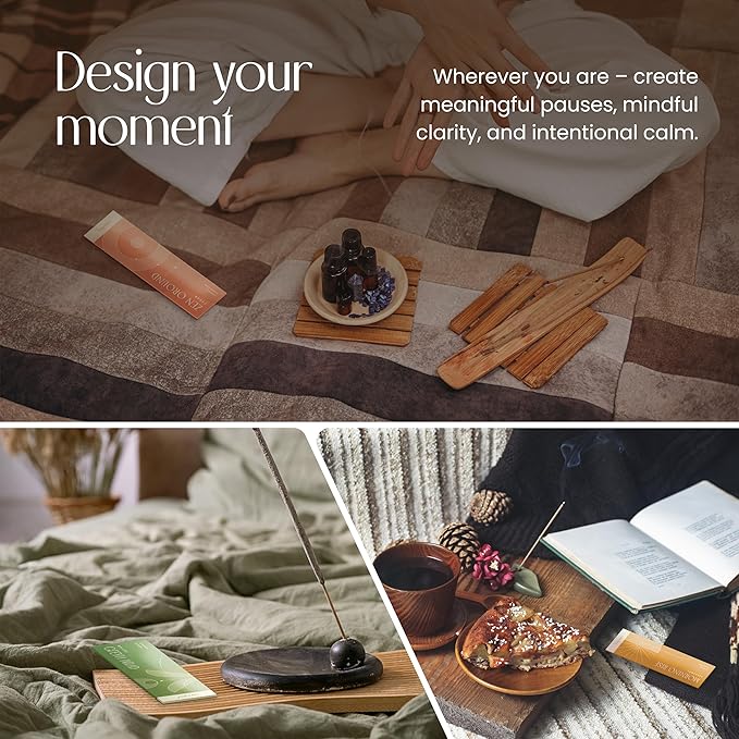 Urban Zen Incense Sticks with Holder - Incense Stick Variety Pack (120 Insence-Sticks) - Bergamot, Lavender, Matcha, Lemongrass, Cedar, Jasmine β Relaxation, Mindful Living & Home Fragrance - Bloomnest