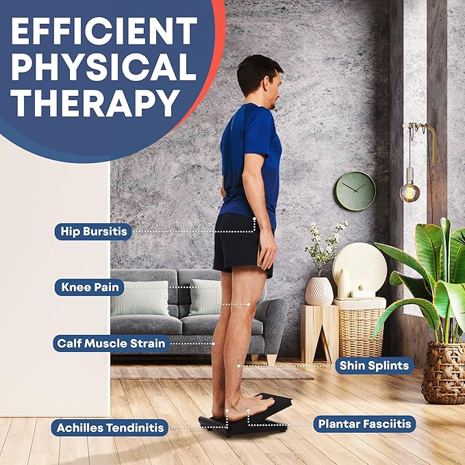 Stretching Strap with Loops - Non Elastic Stretch Band for Physical Therapy, Yoga Strap for Stretching Equipment, Stretch Bands for Exercise and Flexibility - Fascia, Hamstring & Leg Stretcher Belt - Bloomnest