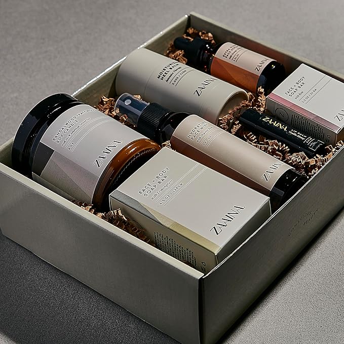 ZAAINA Spa Gift Set for Women - Valentines Day Gifts for Her, Luxury Self Care Package for Mom Wife Friend, Bath and Body Relaxation Spa Kit, Natural Pampering Care Package, Birthday Gifts for Women - Bloomnest