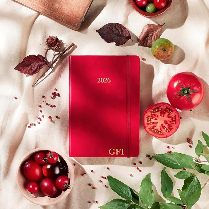 Wykeham's Executive 2026 Daily Journal Planner β US Public Holidays & Format β Customization Available (Personalized Crimson, 8.5"Γ5.5") - Bloomnest